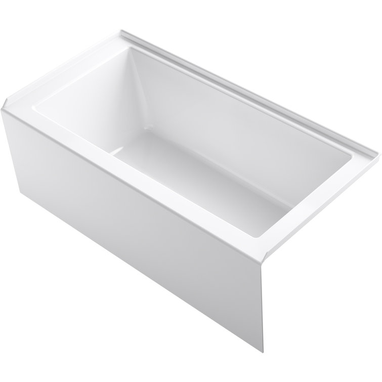 Kohler Underscore 60" x 30" Alcove Soaking Bathtub & Reviews Wayfair